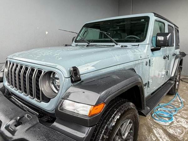 Jeep Wrangler freshly washed
