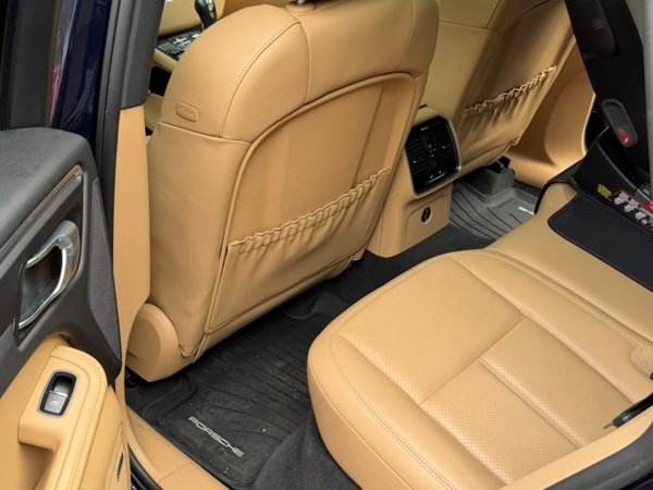 Tan leather interior after detail